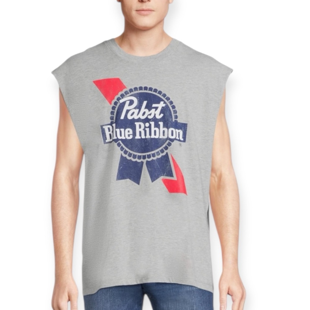 Pabst Blue‎ Ribbon Men’s Red Muscle Tank Top L